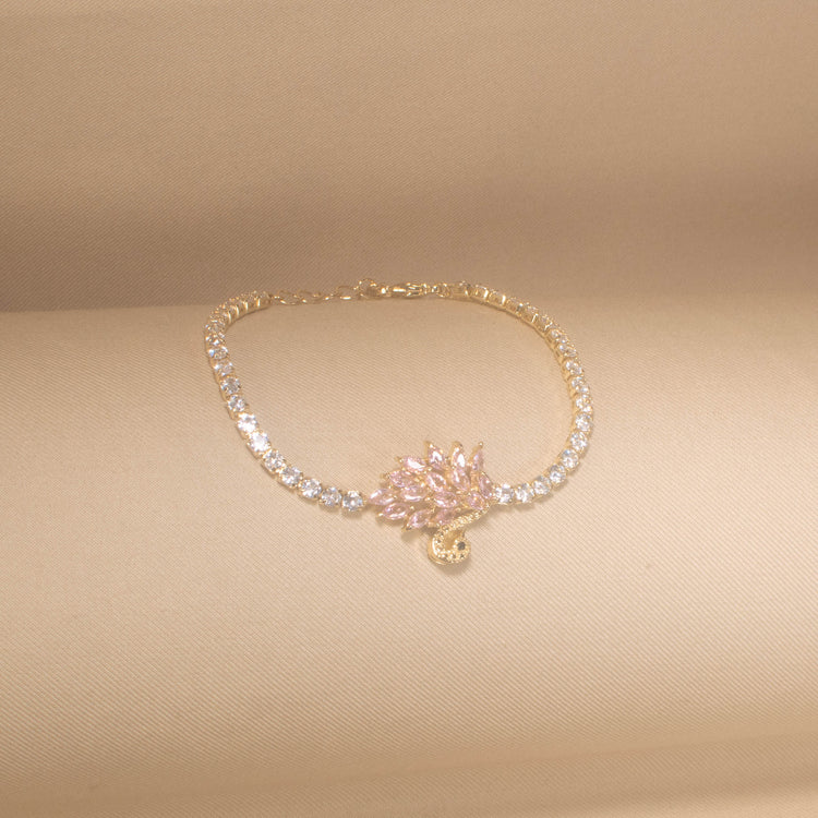 Graceful Swan Serenade Bracelet