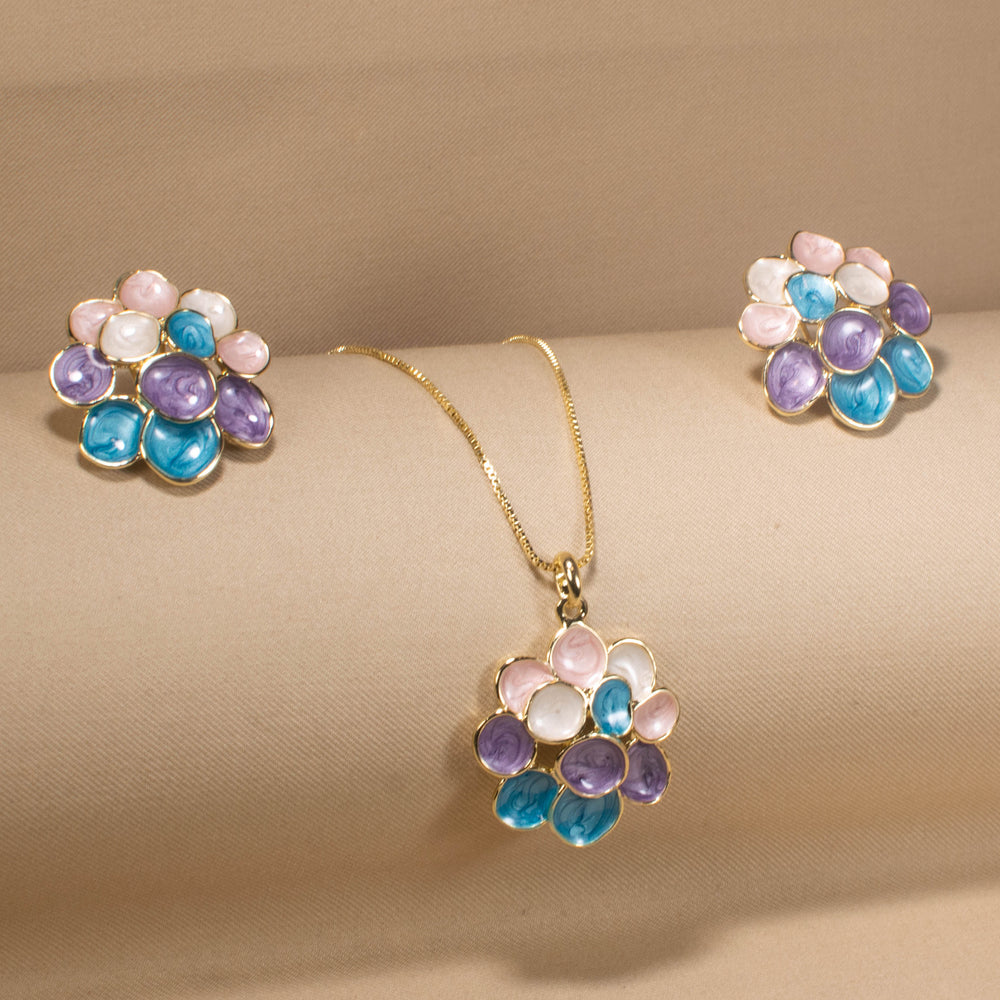 Macaron Bloom Pendant Set