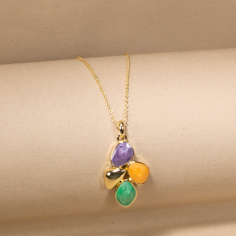 Pastel Leaflet Pendant Set