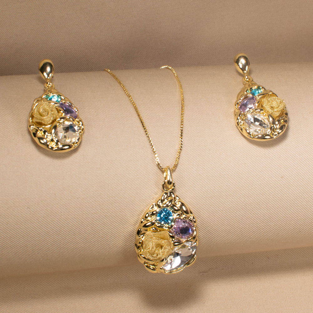 Alice Teardrop Pendant Set