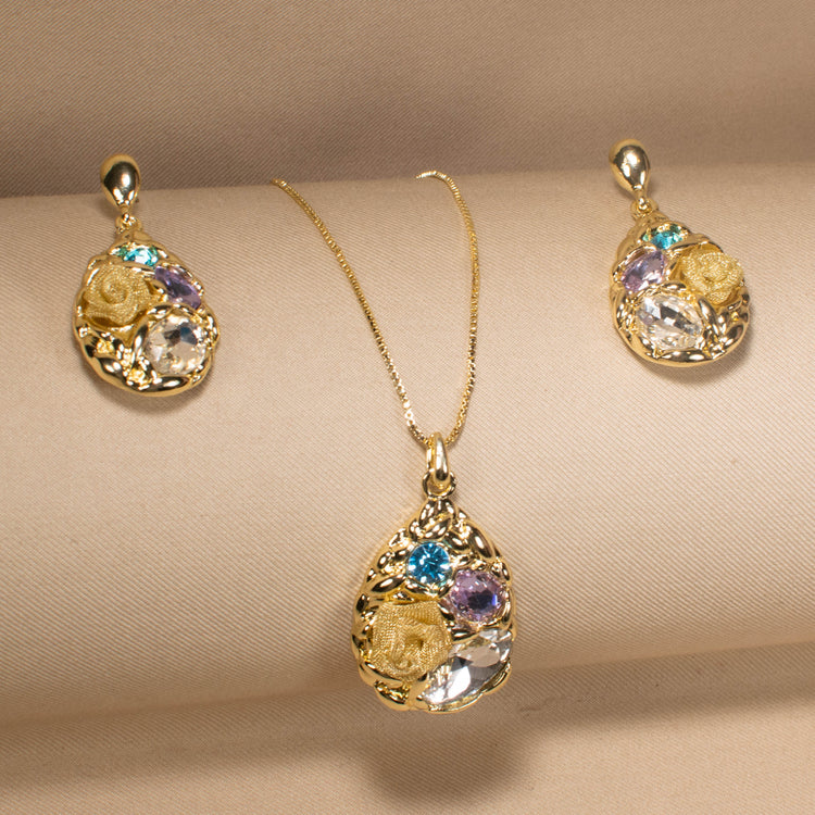 Alice Teardrop Pendant Set