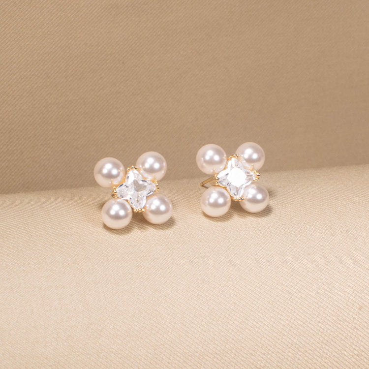 Quad Pearl Radiance Earrings