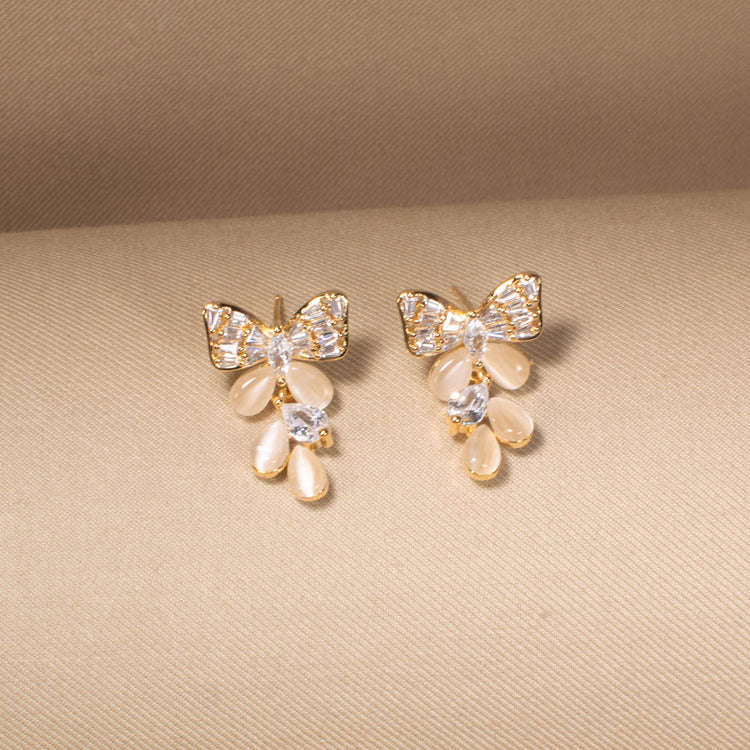 Sweet Ribbon Drop Earrings