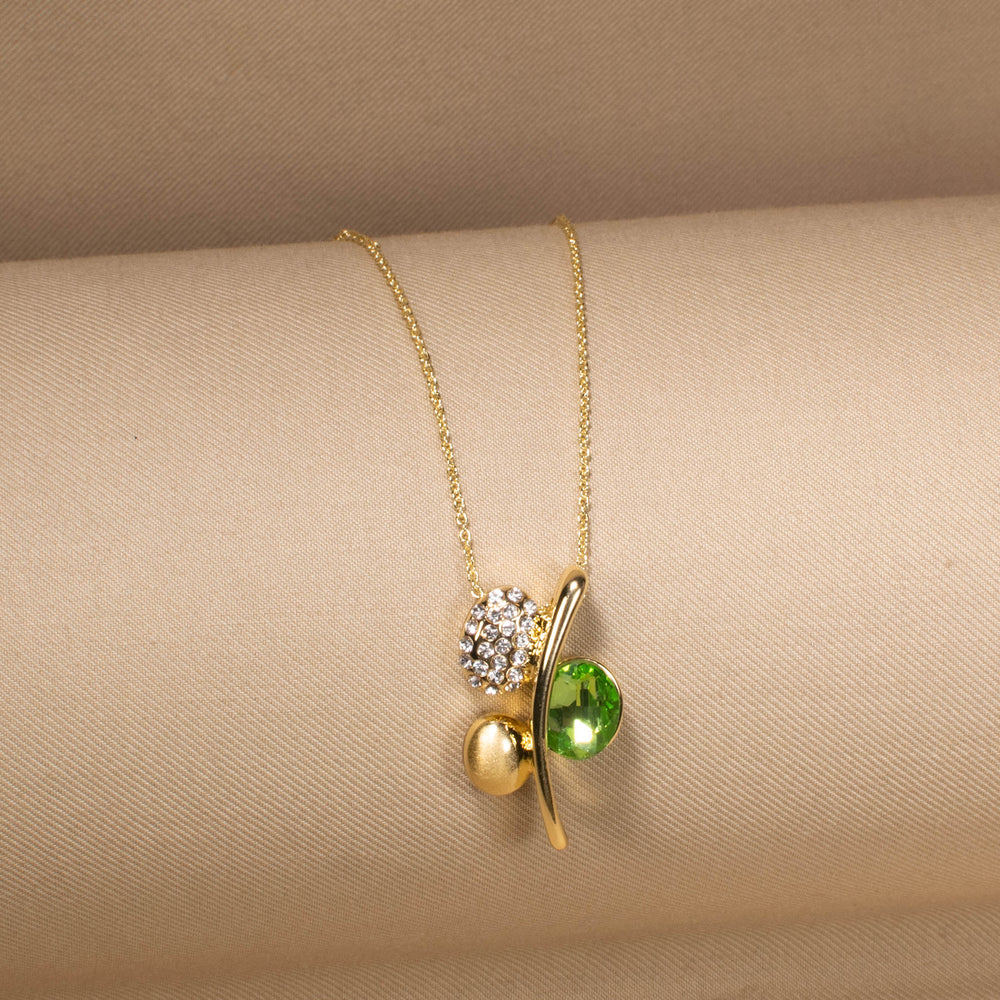 Olive Orbit Pendant Set