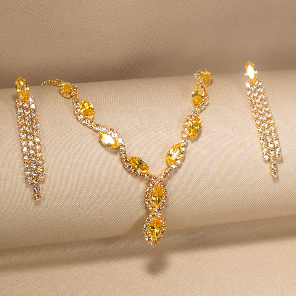 Golden Sunshine Radiance Necklace Set