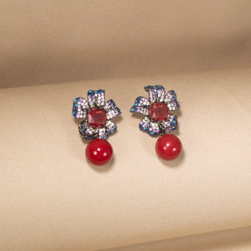 Scarlet Flora Earrings