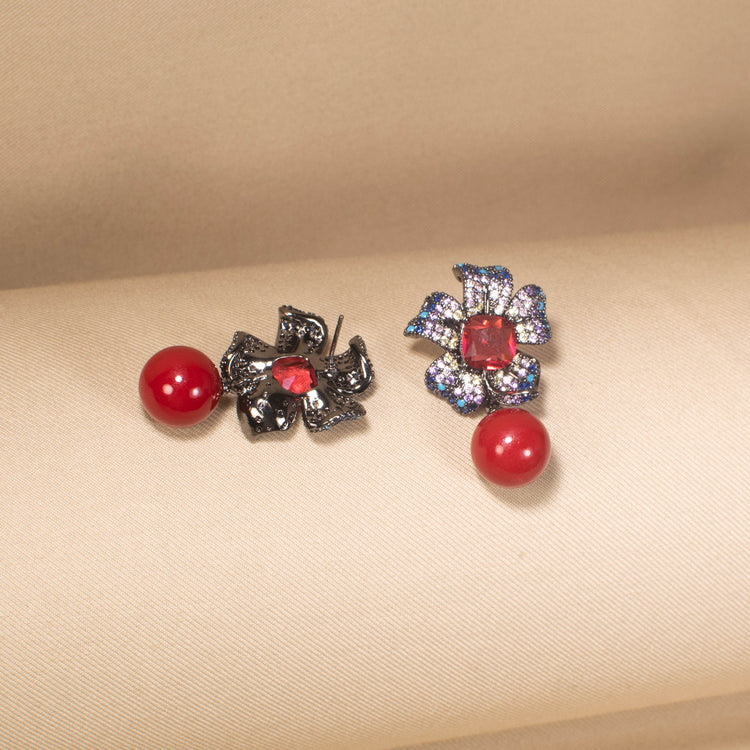 Scarlet Flora Earrings