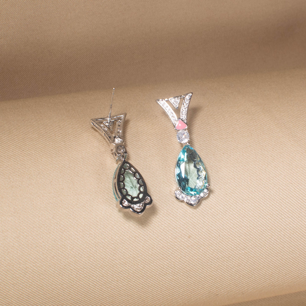 Aqua Serenade Drop Earrings