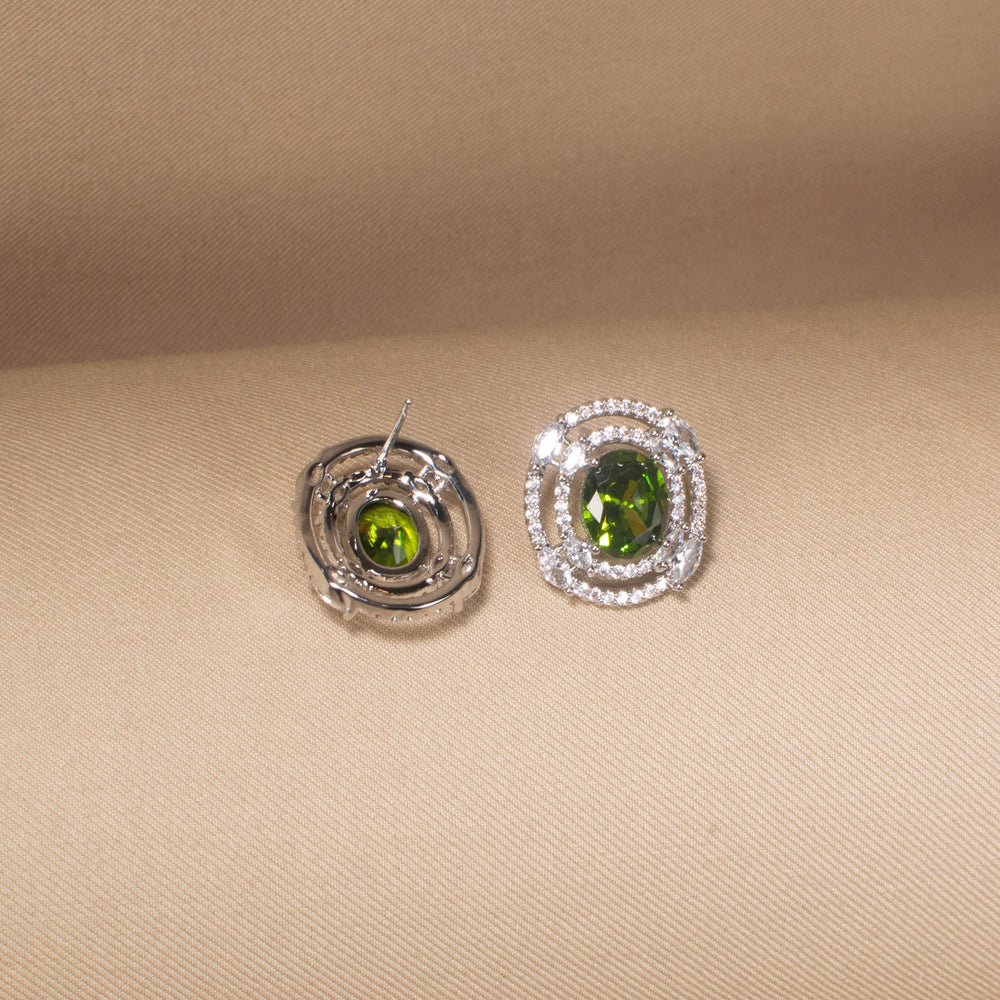 Olive Swirl Studs