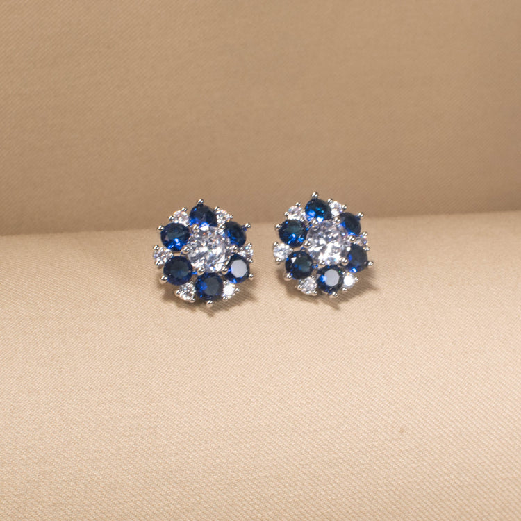 Royal Blue Floret Studs