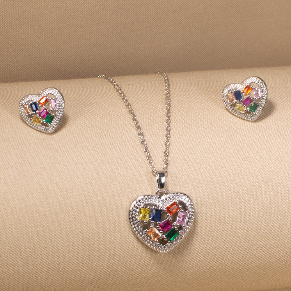 Kaleidoscope Love Pendant Set
