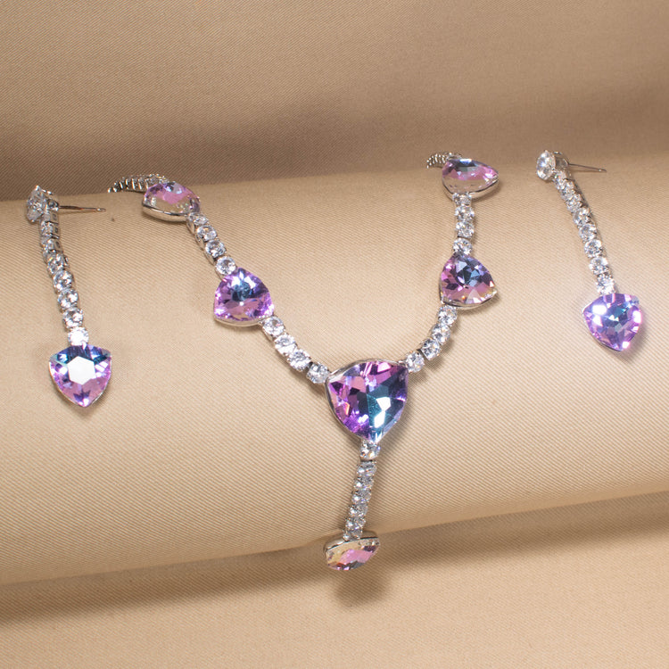 Amethyst Romance Y-Necklace Set