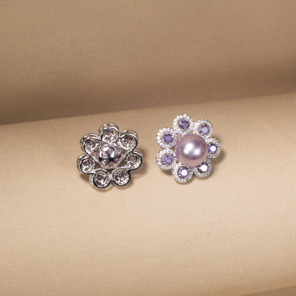 Lavender Daisy Earring