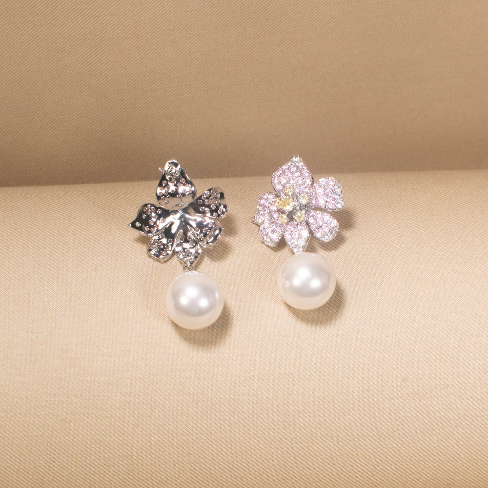 Sparkling Floral Serenade Earring
