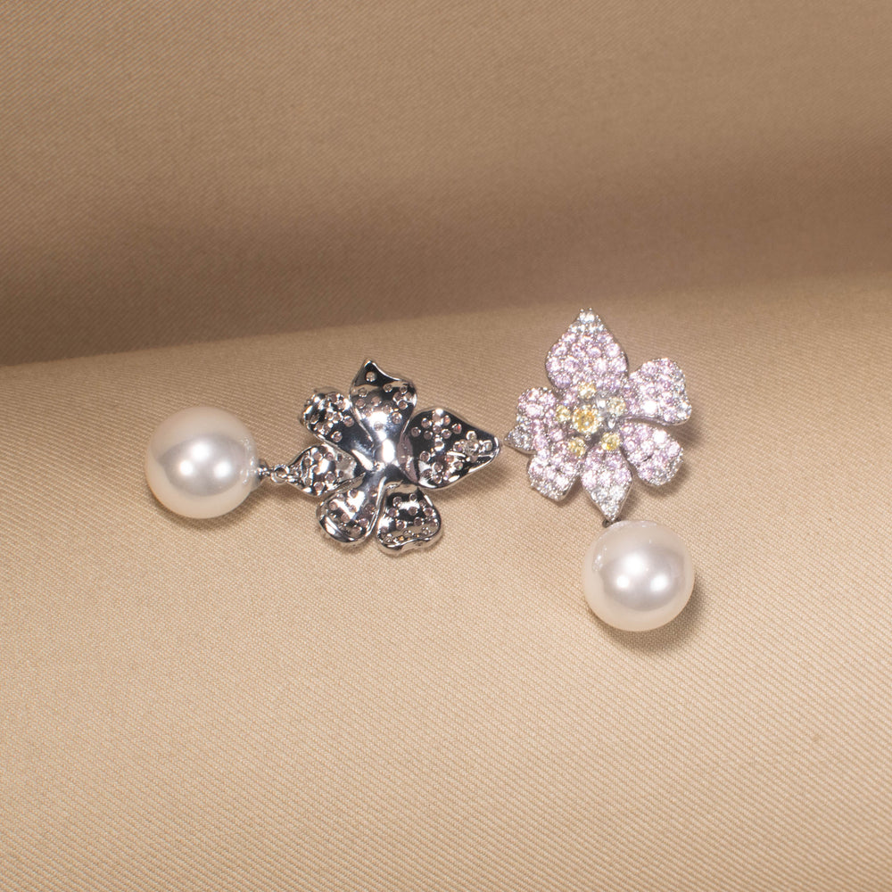 Sparkling Floral Serenade Earring