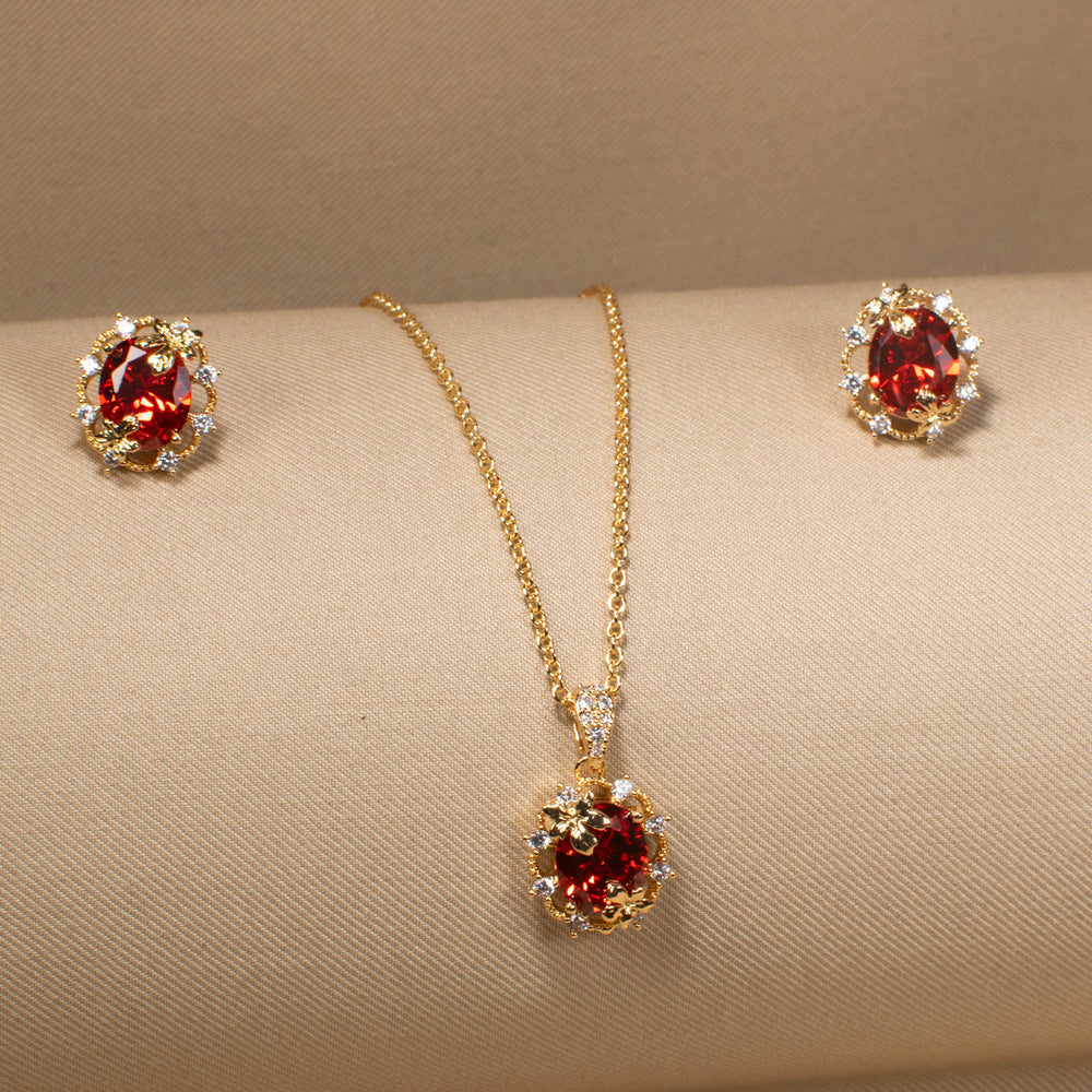 Sunset Flare Pendant Set
