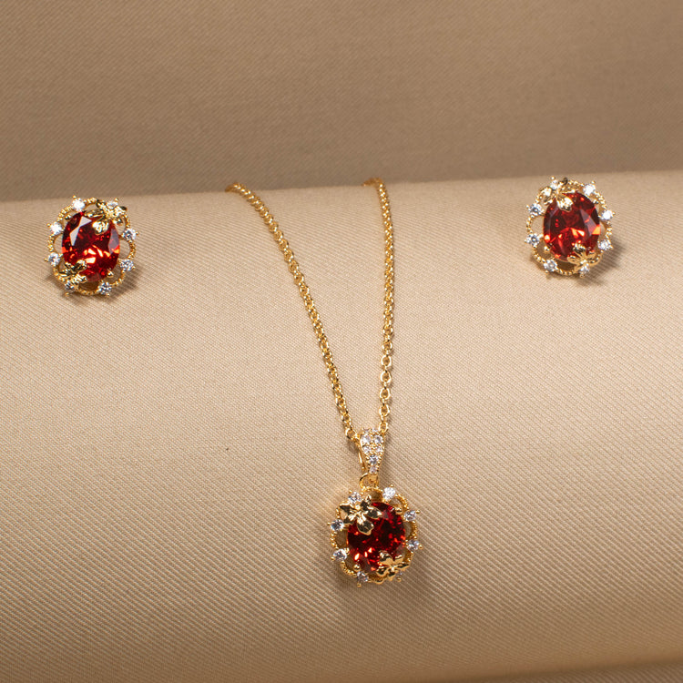 Sunset Flare Pendant Set