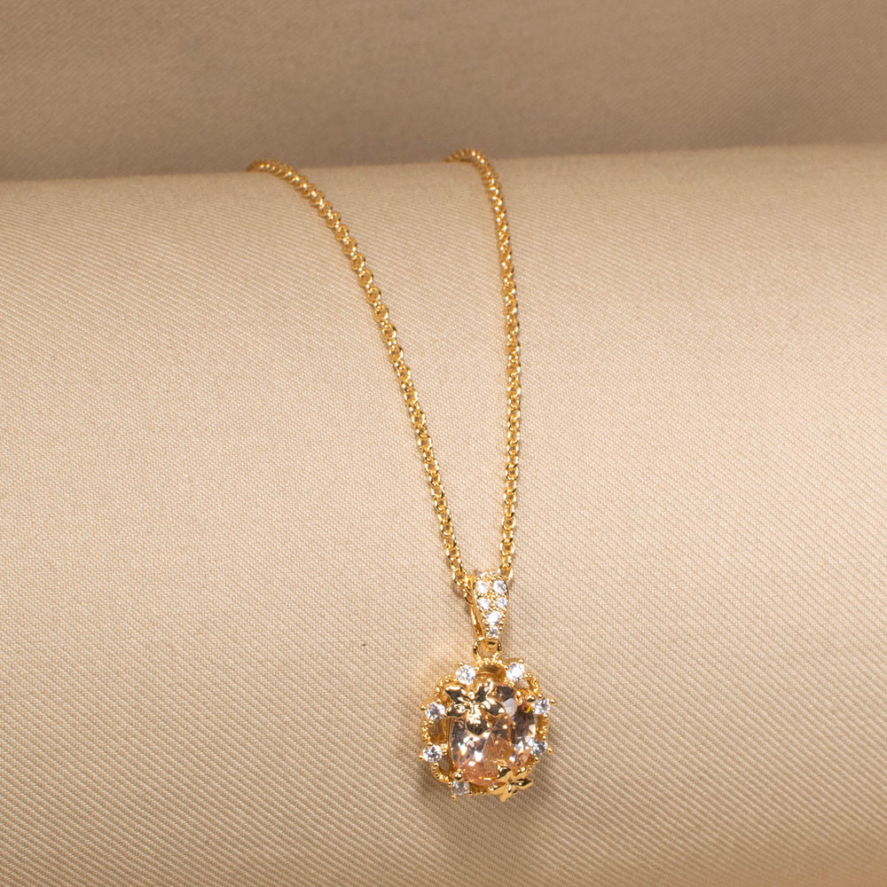 Champagne Cluster Pendant Set