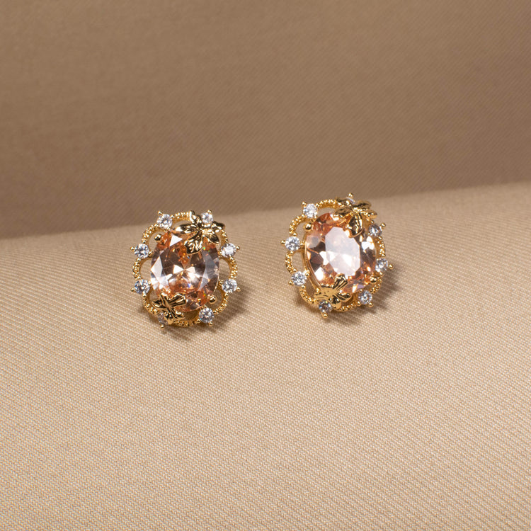 Champagne Cluster Pendant Set