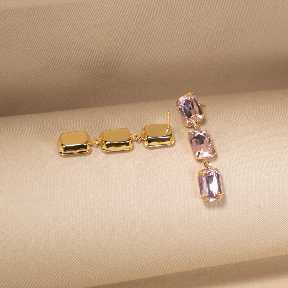 Elysian Pink Step Earrings