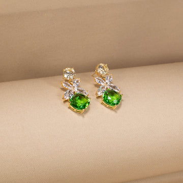 Lime Frost Drop Earrings