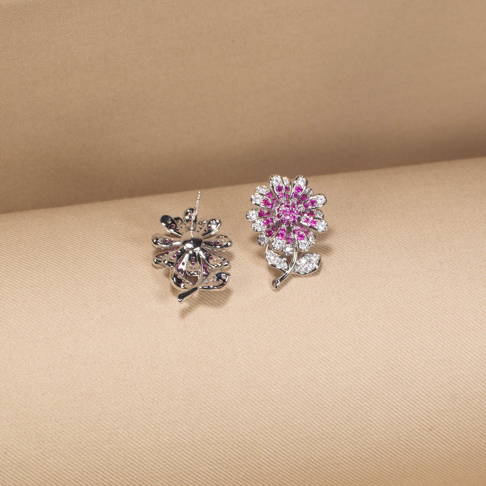 The Pink Petal Symphony Earrings
