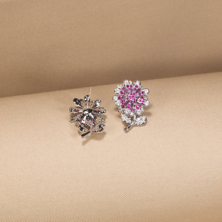 The Pink Petal Symphony Earrings