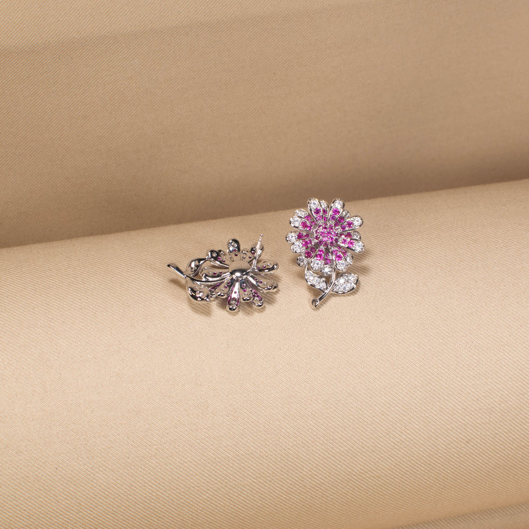 The Pink Petal Symphony Earrings