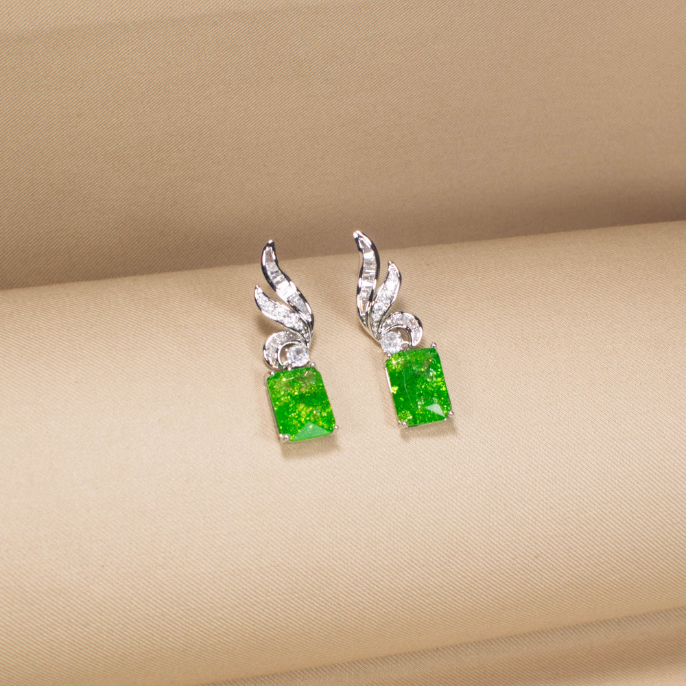 Verde Winged Elegance Earrings