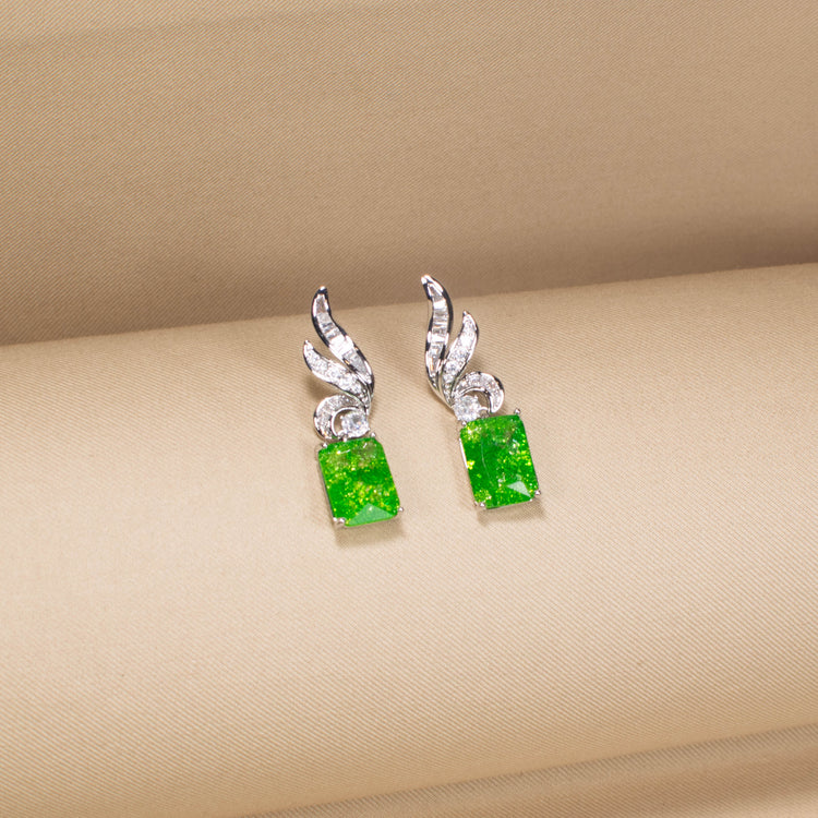 Verde Winged Elegance Earrings