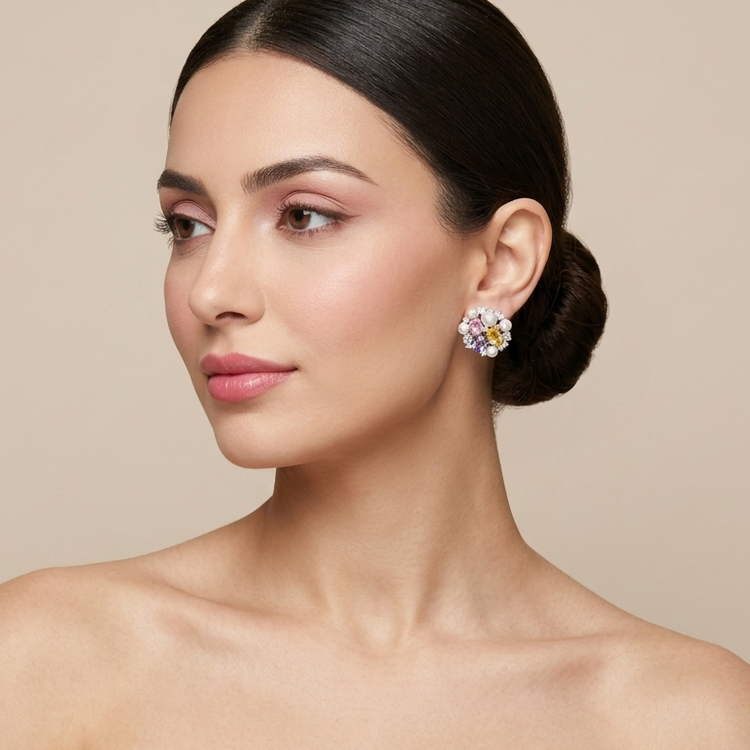 Sorbet Garden Pearl Studs