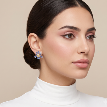 Azure Petal Earrings