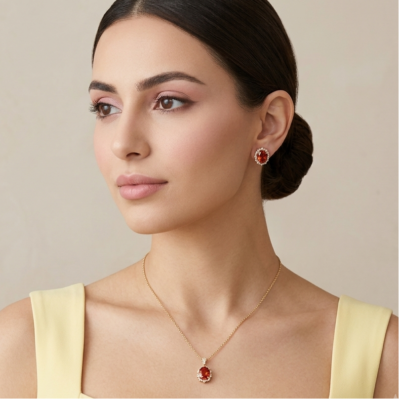 Sunset Flare Pendant Set