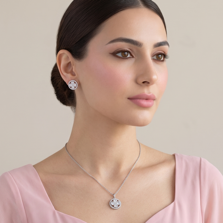 Circle of Shine Pendant Set