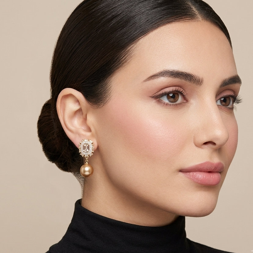 Sunset Glamour Drop Earrings