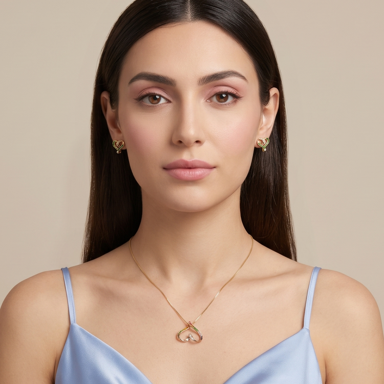 Cupid’s Rainbow Pendant Set