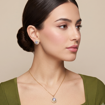 Celestial Solitaire Pendant Set