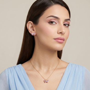 Sweetheart Flutter Pendant Set