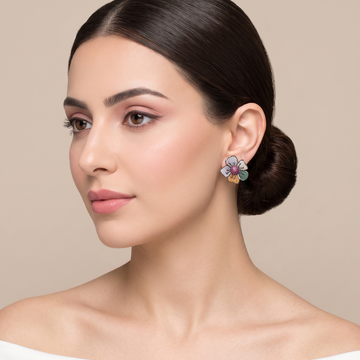Rainbow Blossom Earrings