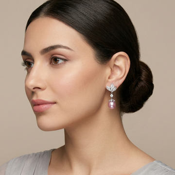Ethereal Bloom Pearl Earrings