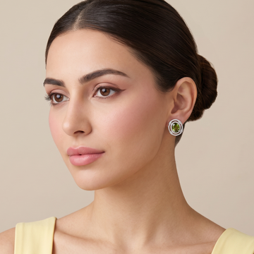 Olive Swirl Studs