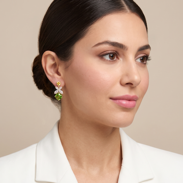 Lime Frost Drop Earrings