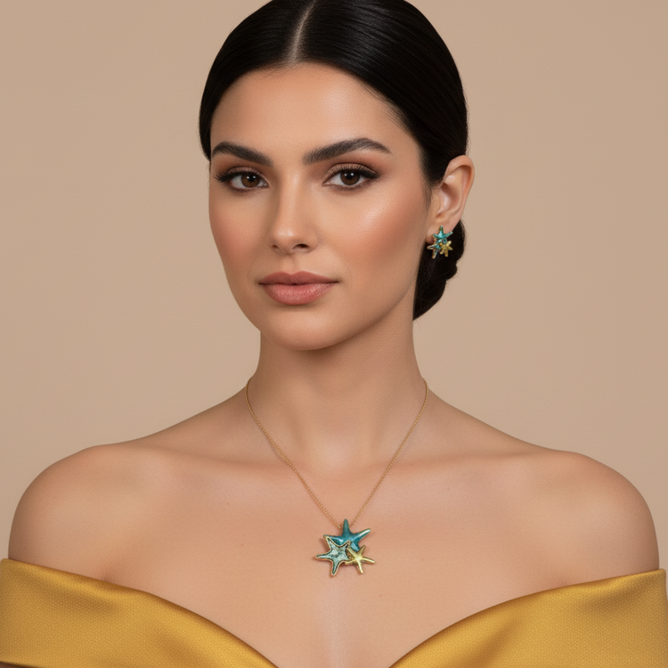 Wish Upon a Star Pendant Set-Edgy Collection