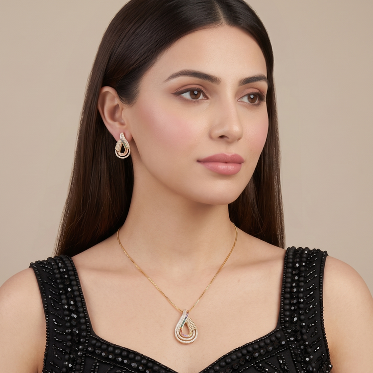 Sizzle & Swoop Pendant Set