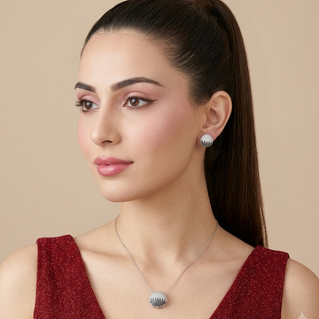 Midnight Frost Disc Pendant Set