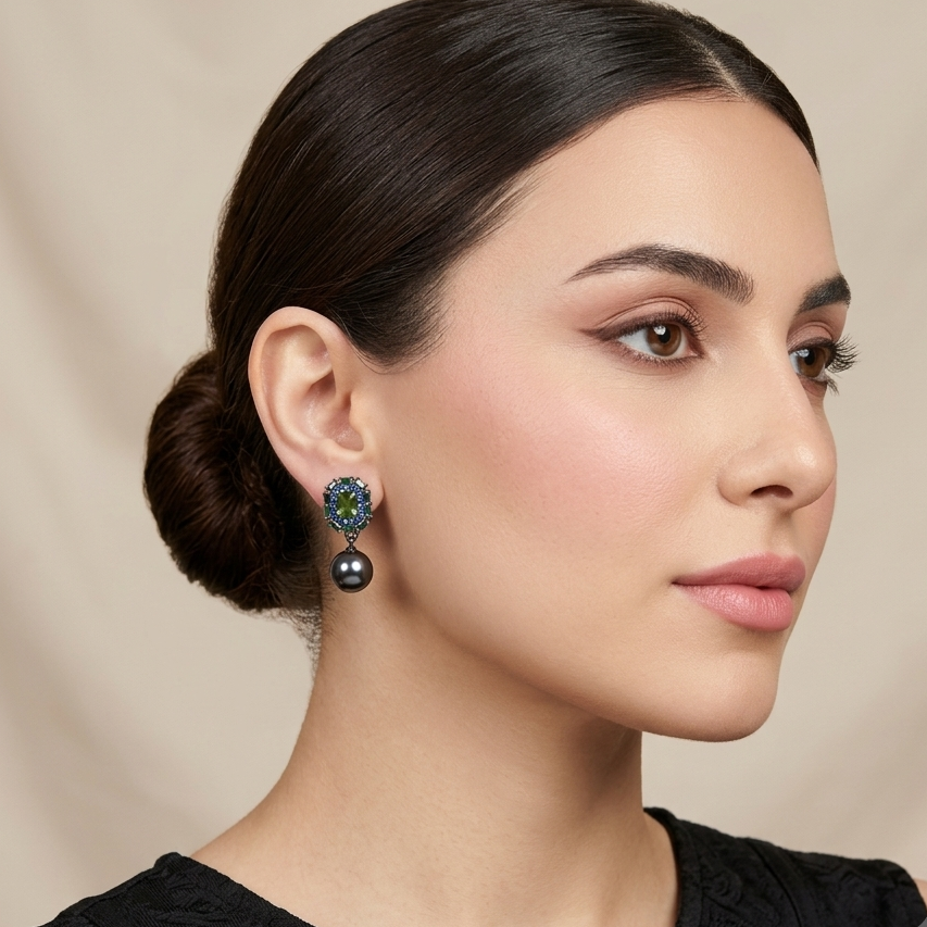 Gothic Glamour Drop Earrings