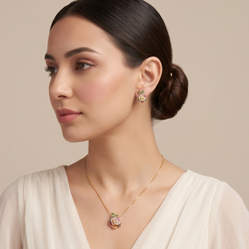 Tutti Frutti Floral Pendant Set