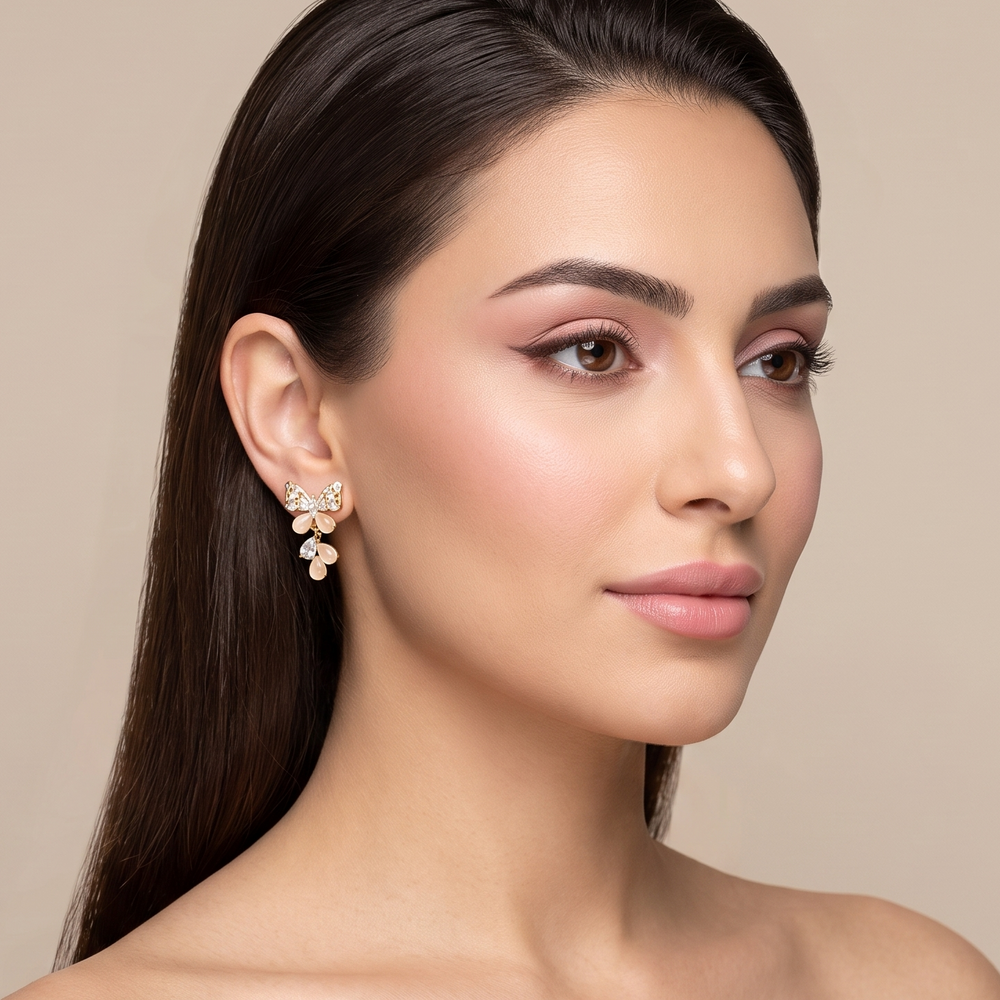 Sweet Ribbon Drop Earrings