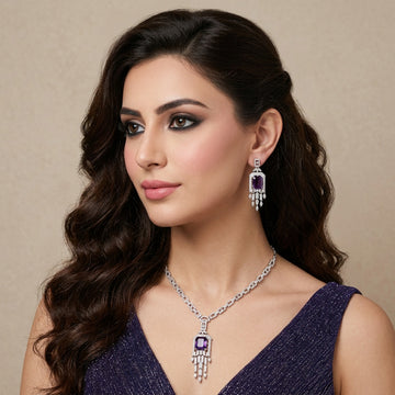 Royal Purple Necklace Set