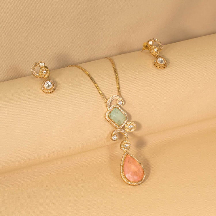 Aarvika Pendant Set - Pratha Collection